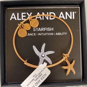 Alex and Ani Starfish Rafaelian Gold Bracelet